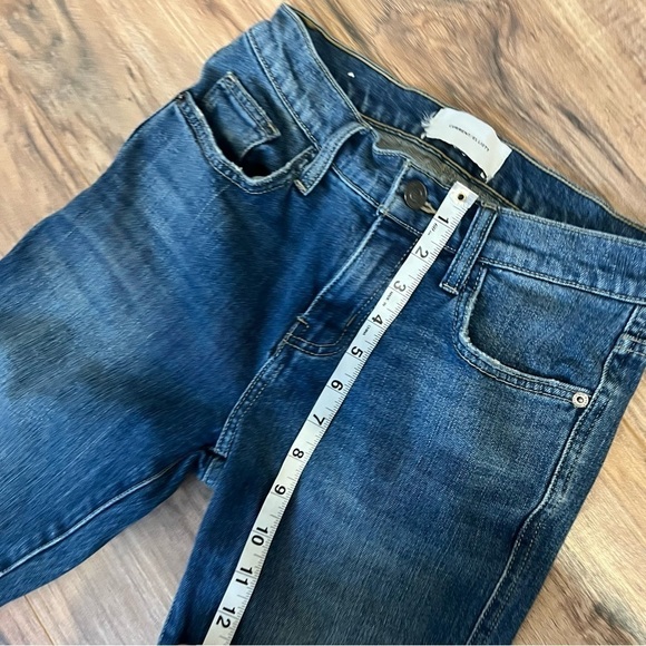 Current/Elliott Straight Leg High Rise Frayed Jeans - Picture 10 of 11